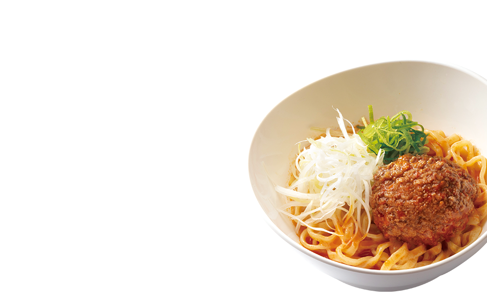 四川風汁なし担々麺