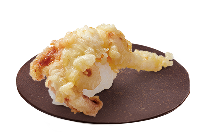 長崎県産剣先いかげその天ぷら握り