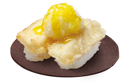 いか天握りおろし盛り(沖縄県産シークヮーサーだれ)