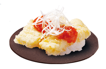 いか天握りシャキシャキ葱チリソース