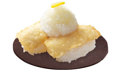 いか天握り柚子おろし盛り（高知県産柚子果汁使用）