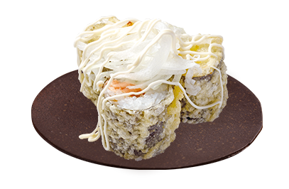 サーモンクリームチーズの細巻き天ぷら
