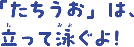 「たちうお」は、立って泳ぐよ！